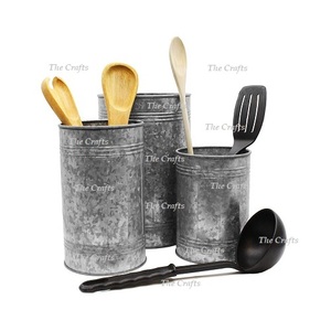 Porte-couverts galvanisé avec poignée pour dessus de table et ustensiles de cuisine Porte-couverts galvanisé au meilleur prix - Product Image 3