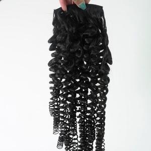 Extensions de cheveux humains vierges Remy crépus bouclés bruts du Vietnam perruque naturelle avec double trame toutes les couleurs convenables - Product Image 1
