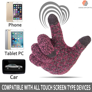 MESS SPORTS Fashion Men Women Thermal <b>Touchscreen</b> Smartphone Texting Driving Cycling Checked Cotton Winter <b>Gloves</b> - Product Image 4