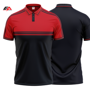 Polo avec logo personnalisé du fabricant Séchage rapide 100% polyester Tricot à manches courtes imprimé de haute qualité pour hommes - Product Image 3