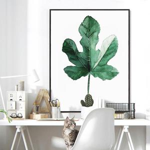 Green Leaves <b>Framed</b> <b>Wall</b> Art - Product Image 1