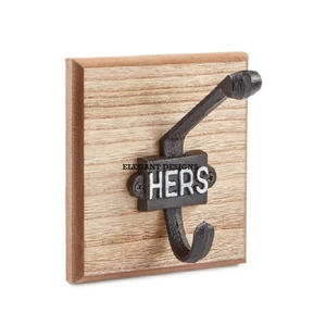 Crochets muraux pour manteau en métal, 20 pièces avec Base décorative en bois, design personnalisé, haute qualité, meilleurs ventes - Product Image 4