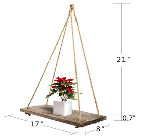 <b>Macrame</b> Wall Hanging Shelf Rope <b>Macrame</b> Planter Hanger Wall <b>Art</b> Decor - Product Image 2