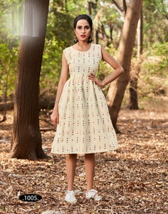 Kurti — top imprimé pour femmes, tenue de bureau, décontractée, spéciale pour femmes, collection de vêtements d'été, multicolore, vêtements indiens, nouvelle collection - Product Image 4