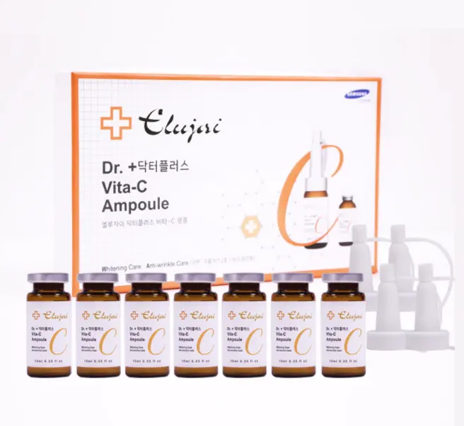 Elujai Dr Plus Vita-C Ampul Whitening Gezichtsverzorging Intensieve Rimpel Verzorging Antioxidant K-Schoonheid Korea Cosmetische