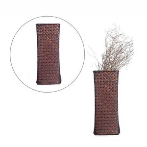 Vase en rotin naturel tissé à la main, Vases de jonc de mer, Vase pour panier à fleurs - Product Image 4