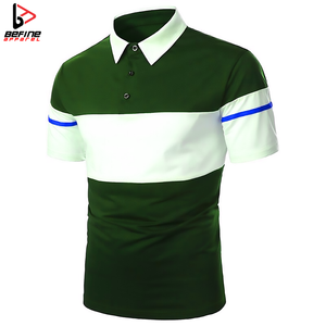 OEM ODM Hombres de alta calidad 100% algodón bordado para Polos de manga corta de negocios Golf camisa de talla grande de lona de verano - Product Image 2