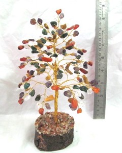 Semi-Precious Stone Crafts Multi <b>Tree</b> Double Wire 160pcs : Multi <b>Tree</b> Double Wire Gemstone Healing <b>Trees</b> 160pcs for Sale - Product Image 1