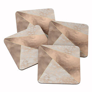 Vaisselle de table décorative en marbre Dessous de verre pour thé Forme carrée Produit le plus vendu Dessous de verre en marbre Ensemble de 4 tasses à café ou à thé - Product Image 1