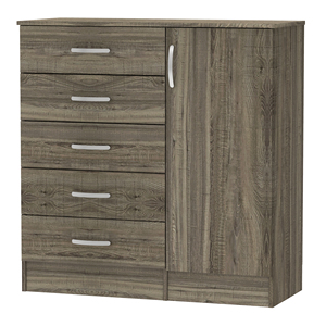 ตู้1137โมเดิร์นสำหรับห้องนอนมี5ลิ้นชักทำจากมาเลเซียเฟอร์นิเจอร์เก็บของขนาดใหญ่ประตู MDF - Product Image 4