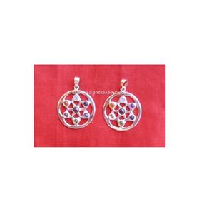 Khambhat Natural ágata piedra colgante flor-estrella Chakra tallado a mano Feng Shui mascota piedra preciosa grabado para meditación - Product Image 1