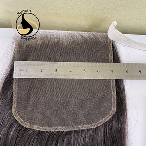 Cabello Natural y liso con cierre de encaje HD, pelo Natural negro con cutícula virgen, calidad superior, venta al por mayor - Product Image 2