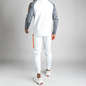 ICatcher ชุดวอร์มลำลองสำหรับผู้ชาย,ชุดวอร์มสำหรับนักวิ่งในยิมทำจากลายทางว่างเปล่าปรับแต่งได้ตามต้องการ - Product Image 2