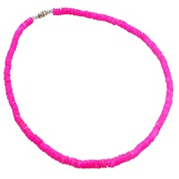 Collier en coquillages Puka couleur néon, style plage, collier en coquillages naturels, accessoires de mode, vente en gros