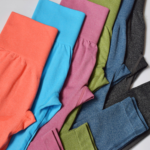 Mallas de yoga de 92% poliéster y 8% licra, tipo de patrón, Material sólido de nailon, Leggings de entrenamiento de cintura con sublimación - Product Image 2