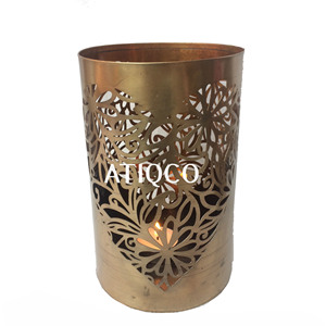 Modern Solid Iron and Brass <b>Tealight</b> <b>Candle</b> Stand Stylish Votive Holders for Home Use Wholesale Hot Selling - Product Image 3
