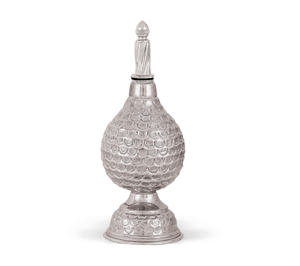 Rociador de iglesia de agua santa, suministros de Iglesia, Brassworld, India, grabado completo de latón y plata - Product Image 1
