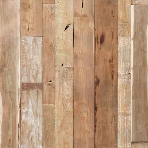 Teruggewonnen Gerecycle Teak Houten Plank Plank Rustieke Groef Oppervlak Wandpaneel Bekleding Lamellen Groothandel Bulk