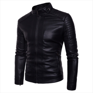 Wholesale Custom Mens Biker Leather Jacket, Men Fashion Black Motorcycle Jacket, Jackets - Product Image 1