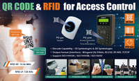 Le contrôleur d'accès à code QR No Touch ISO15693 avec matériau ABS RFID 13.56 MHz prend en charge les cartes intelligentes et de proximité