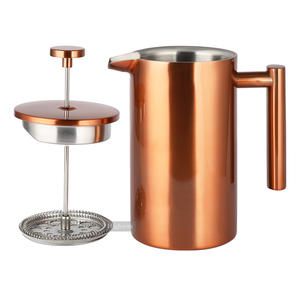New Design Stainless Coffee French Copper Color Steel Kettle Stainless French Coffee Press Coffee Maker