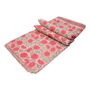 100% Cotton Block Printed Robe & Clothing for Women Hand-Block Printed Floral Indian <b>Fabric</b> for Shirts Bags for Home Decor Girls - Product Image 4