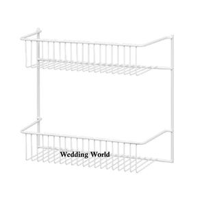 <b>Wall</b> Mounted Metal <b>Basket</b> Black Powder Coated Handmade <b>Basket</b> Customized Shape Wholesale Luxury Metal <b>Basket</b> - Product Image 1