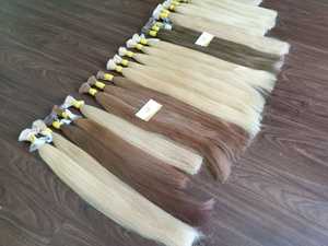 Extension de cheveux russe naturelle colorée, cheveux humains en vrac, meilleur vin du Vietnam, prix de gros - Product Image 3