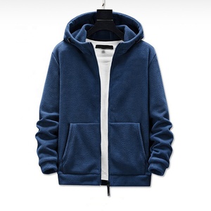 Chaqueta de lana con capucha personalizada para hombre, abrigo cálido informal y suelto, con nuevo diseño de cremallera, a prueba de viento, para invierno, talla grande - Product Image 5