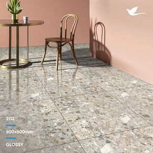 Azulejos de porcelana de cerámica de último diseño, 600x600, 600x1200 MM, azulejos digitales de cerámica de Color gris de la India - Product Image 3