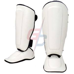 Muay Thai Shin Guards White Shin Protection for Muay Thia MMA Fight training impact resistance high end professional shin guard - Product Image 5
