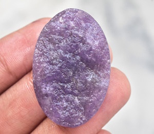 Lepidolite cabujón Druzy venta al por mayor Semi preciosas Lepidolite Druzy joyería - Product Image 1