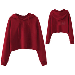 Women O Neck <b>Pullover</b> Hoodies Short Tops Casual Long Sleeve Sweatshirt <b>Jumper</b> Crop Top <b>Pullover</b> Sport Sweatershirt Coat - Product Image 1