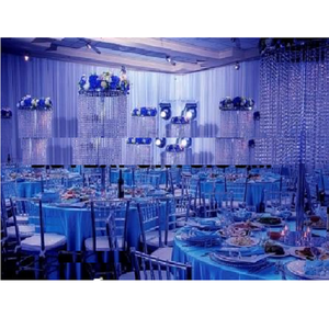 Décoration de mariage en cristal blanc Support Jhoomer en cristal Décoration de mariage en cristal USA - Product Image 1
