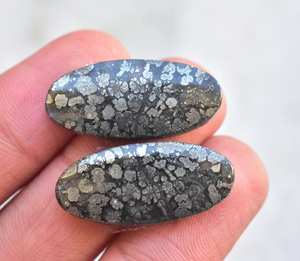 Par combinado de pendientes de oro Apache, al por mayor, marcasita, Gema Natural, pirita de alta calidad - Product Image 4