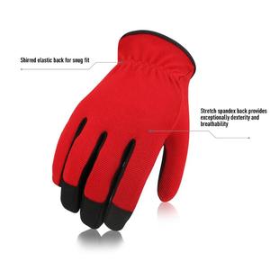 Unisex Windproof Stretchable Rigger Gloves Wholesale OEM Design <b>Synthetic</b> <b>Leather</b> Safety Gloves Genuine <b>Leather</b> - Product Image 3