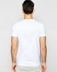 Camiseta de manga corta personalizada Unisex, tela de Jersey de alta calidad, etiqueta de equipo de verano, logotipo privado de hombre de talla grande en blanco y negro liso - Product Image 2