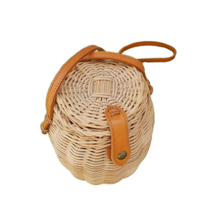 Bolso de ratán marrón de tubo tejido a mano Bali, bolso de paja hecho a mano, bolso de verano para mujer - Product Image 3