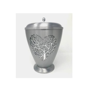 Urnes funéraires en aluminium couleur argent et or de la plus haute qualité pour cendres humaines - Product Image 3