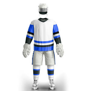 Matériau en Polyester de haute qualité, impression de Logo personnalisé, nouveau Design de vêtements de sport, uniforme de Hockey sur glace en plusieurs couleurs - Product Image 4