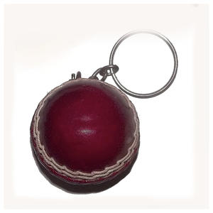 Latest Design Personalized Mini Cricket Ball <b>Keyring</b> Durable Sports Keychain Made of Leather for Cricket Equipment - Product Image 1