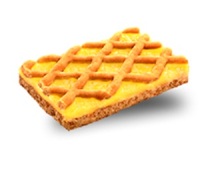 Falcone Traditionnel 240g Crostata Crème au Citron Douce Emballage Individuel Casher Certifié HACCP ISO Pâtisserie Italienne pour Thé et Café