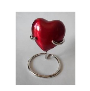Urne funéraire en forme de cœur, style américain, métallique, élégante, de haute qualité, la plus vendue, pour petits souvenirs et cérémonies funéraires - Product Image 2