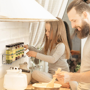 Service OEM&ODM : Étagère murale suspendue / Étagères élégantes pour pots à épices / Support de rangement en fil métallique pour épices de <span class=keywords><strong>cuisine</strong></span>, type à insertion par boulon unique - Product Image 2
