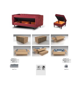 Sofá de tela de una plaza para apartamento pequeño de estilo nórdico con función reclinable para muebles de sala de estar - Product Image 4