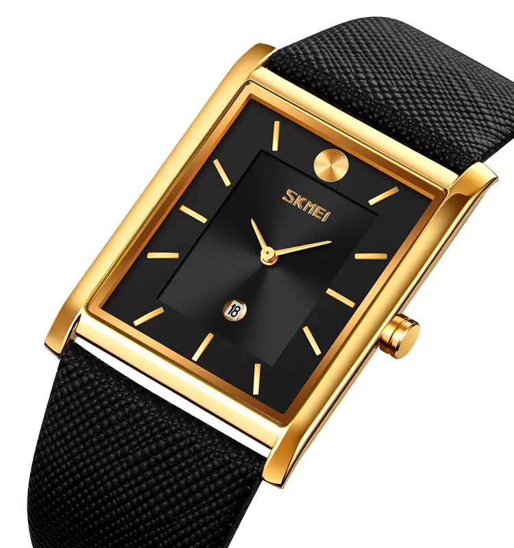 skmei 9256 Men Quartz Watches Top Brand Luxury Leather Strap Male Men's Watch fashion Watches