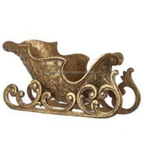 New Fancy Design Gold Metal <b>Christmas</b> Sleigh - Product Image 3