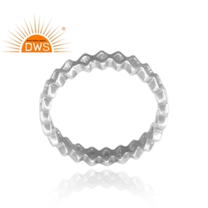 Anillo de plata de ley fina de diseño hecho a mano, joyería de plata para mujer, regalo para ella - Product Image 3