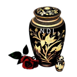 Urnes funéraires décoratives en métal de style moderne Cendres humaines pour adultes Fournitures funéraires Cendres pour adultes Urnes funéraires de grande capacité pour adultes - Product Image 4