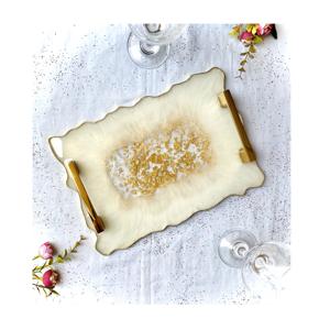 ถาดเรซิ่นสีฟ้ามะกอกไม้แม่น้ำถาดคณะกรรมการอีพ็อกซี่เสิร์ฟ100% สีฟ้าเรซิ่นของขวัญบ้านขนาดใหญ่และไม้อีพ็อกซี่สกายสีฟ้า - Product Image 4